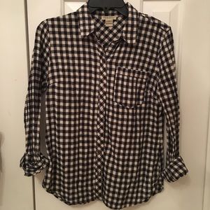 Lucky Brand button down checkered top